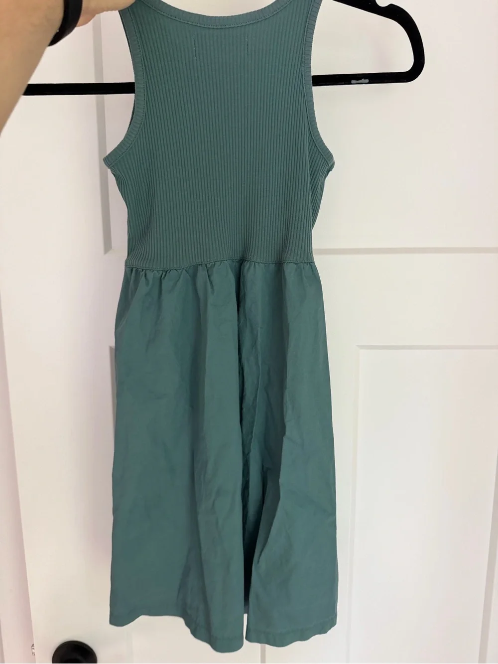Like new Teal Ribbed Tank Dress for Kids